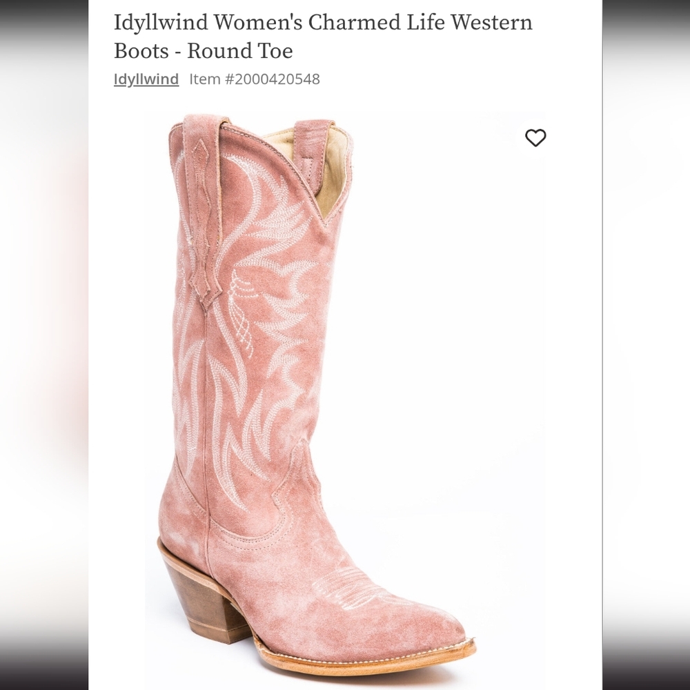 Idyllwind Pink suede Charmed Life boots